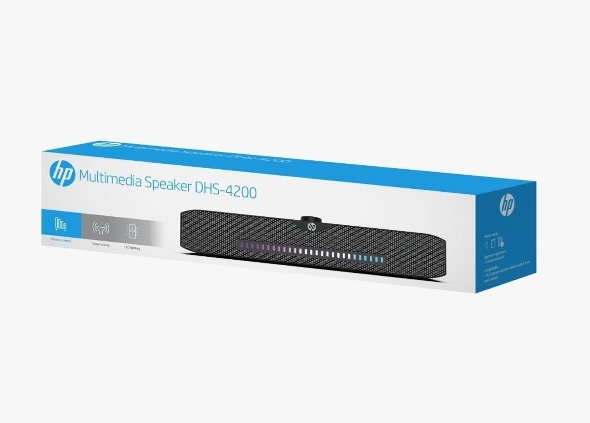 HP DHS-4200 Wired RGB Gaming Surround Soundbar Multimedia Speaker V28-ELEHPDHS4200