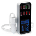 8-Port PD+QC3.0 Car Charger with LED Display V28-ELEINTWLXA9S