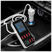 8-Port PD+QC3.0 Car Charger with LED Display V28-ELEINTWLXA9S