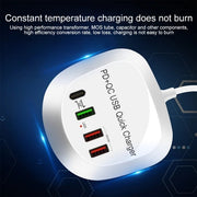 4-Port PD+QC3.0 Charger 40W with AU AC Adapter V28-ELEINTWLXT3P