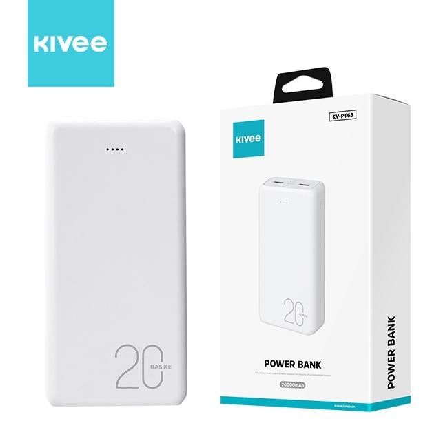KIVEE PT63 20000mAh Power Bank White V28-ELEKIVPT63