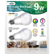MV SMART BULB 9W E27 TWIN PACK (apple app only ) V28-ELEMVSBBULBE27-1