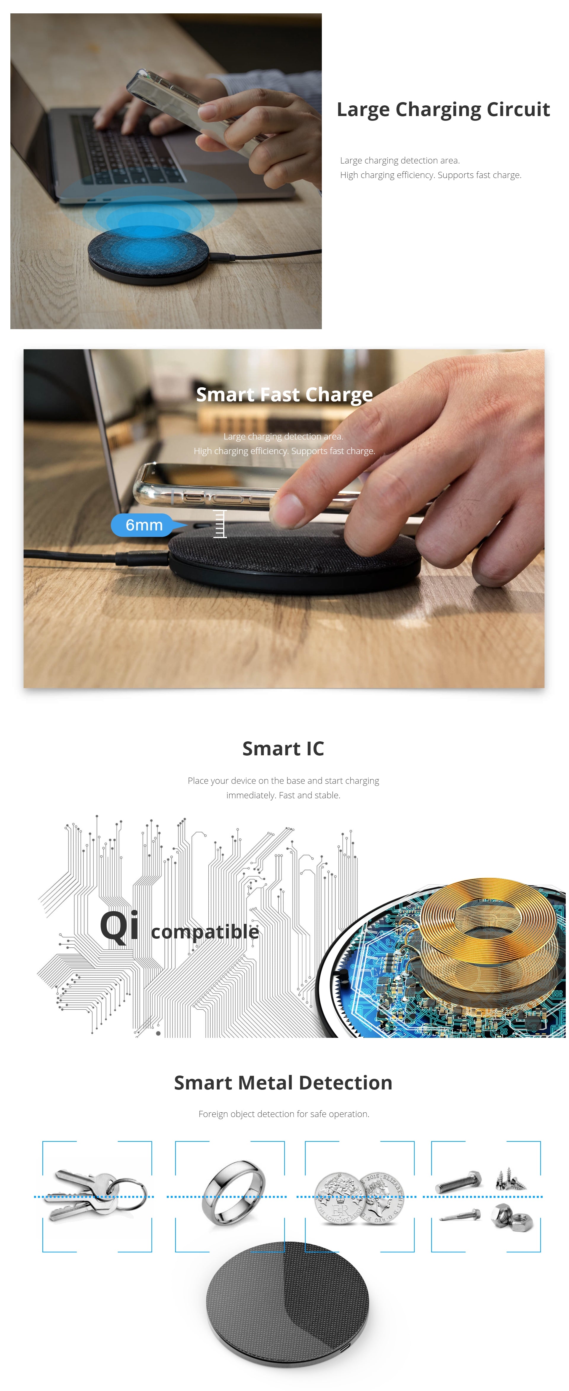 Photofast AirCharge Qi Compatible 10W Fast Charge (SKU:AC8000) V28-ELEPTFAC8000