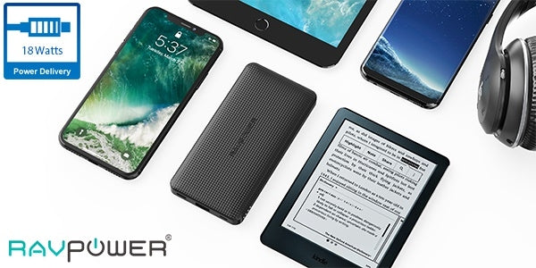 Ravpower RP-PB094 Super Slim Powerbank 10000mAh, PD 18w, QC3.0 V28-ELERAVPB094