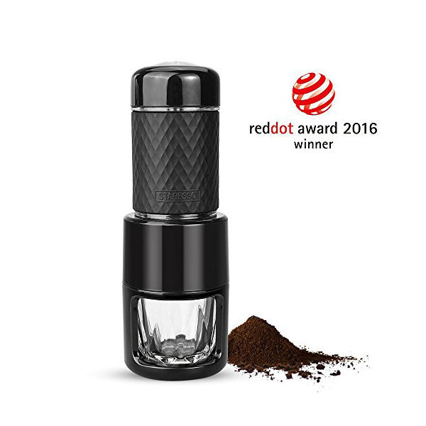 STARESSO Coffee Maker Red Dot Award Winner Portable Espresso Cappuccino Quick Cold Brew Manual Coffee Maker V28-ELESP200BK