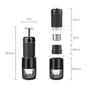 STARESSO Coffee Maker Red Dot Award Winner Portable Espresso Cappuccino Quick Cold Brew Manual Coffee Maker V28-ELESP200BK