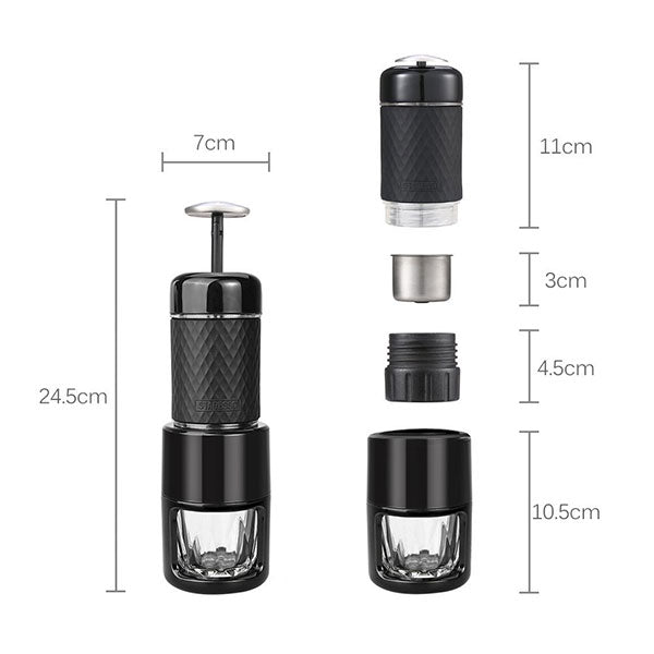 STARESSO Coffee Maker Red Dot Award Winner Portable Espresso Cappuccino Quick Cold Brew Manual Coffee Maker V28-ELESP200GN
