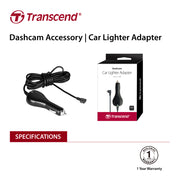 TRANSCEND TS-DPL2 Car Lighter Adapter for DrivePro, Micro-B (For DP230 / DP130 / DP110) V28-ELETRATSDPL2