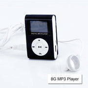 Mini Clip 8G MP3 Music Player With USB Cable & Earphone Black V28-ELEVMXMP38GBBK