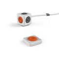 Allocacoc Powercube Extended Remote 4-Outlets + Remote control button V28-ELEWES1562RM
