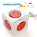 ALLOCACOC POWERCUBE Extended Boston Red 5 Outlets with 3M CABLE V28-ELEWES5304AUEXPC