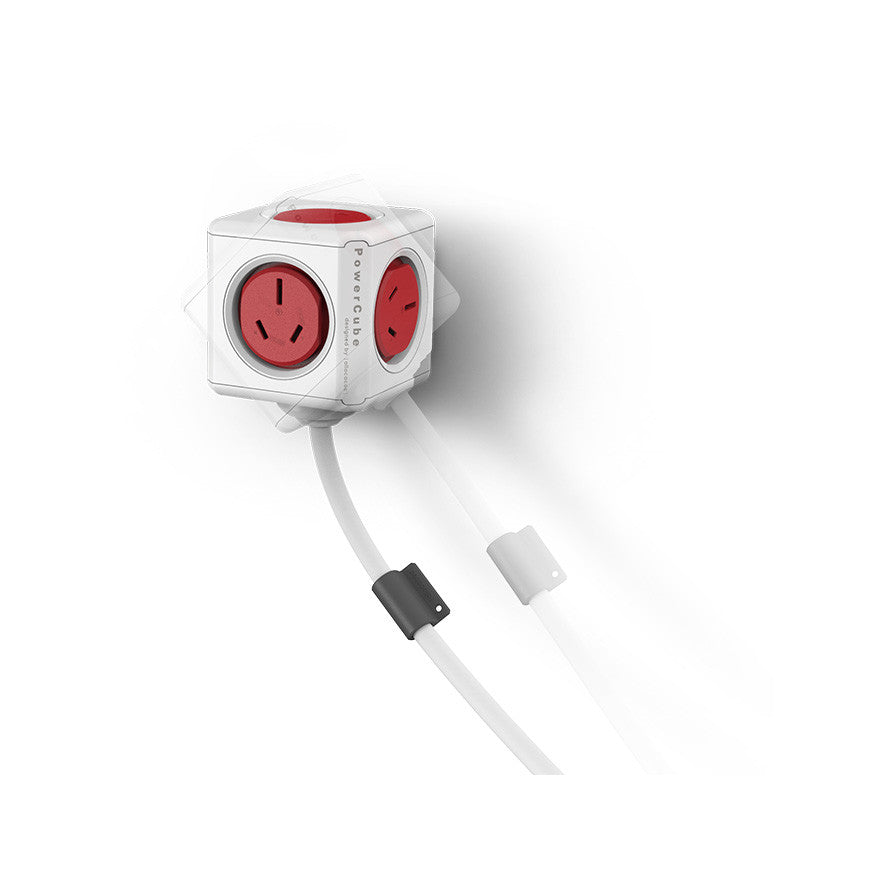 ALLOCACOC POWERCUBE Extended Boston Red 5 Outlets with 3M CABLE V28-ELEWES5304AUEXPC