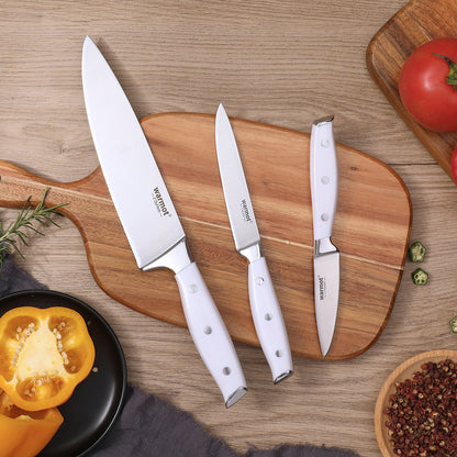 Warmot 3 Piece Ultra Sharp Chefs Knife Set with Gift Box (888-3) V28-ELEWMT888W3