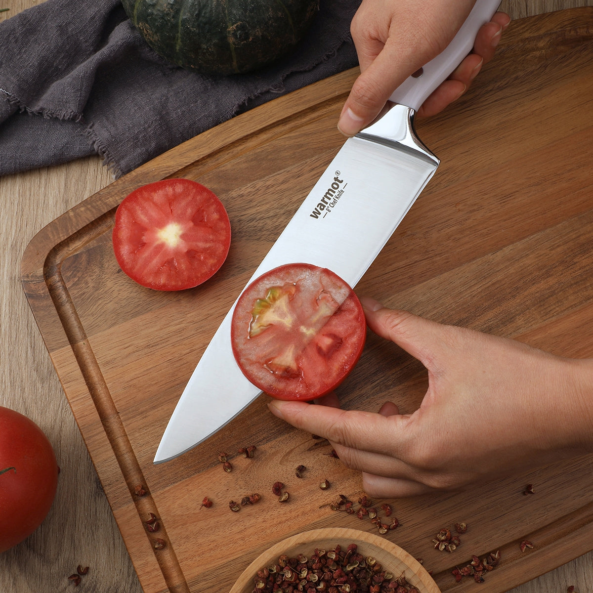 Warmot 7-Piece Ultra Sharp Chefs Knife Set with Gift Box (888-7) V28-ELEWMT888W7