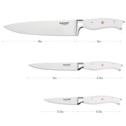Warmot 3-Piece Ultra Sharp Chefs Knife Set with Gift Box (956-3) V28-ELEWMTP956W3