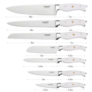 Warmot 7-Piece Ultra Sharp Chefs Knife Set with Gift Box (956-7) V28-ELEWMTP956W7