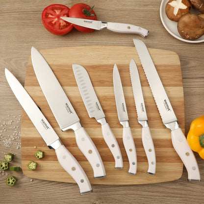 Warmot 7-Piece Ultra Sharp Chefs Knife Set with Gift Box (956-7) V28-ELEWMTP956W7