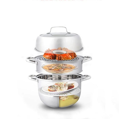 Zhang Xiao Quan 28cm 3-Tier Steamer V28-ELEZXQSTEAMERPOT