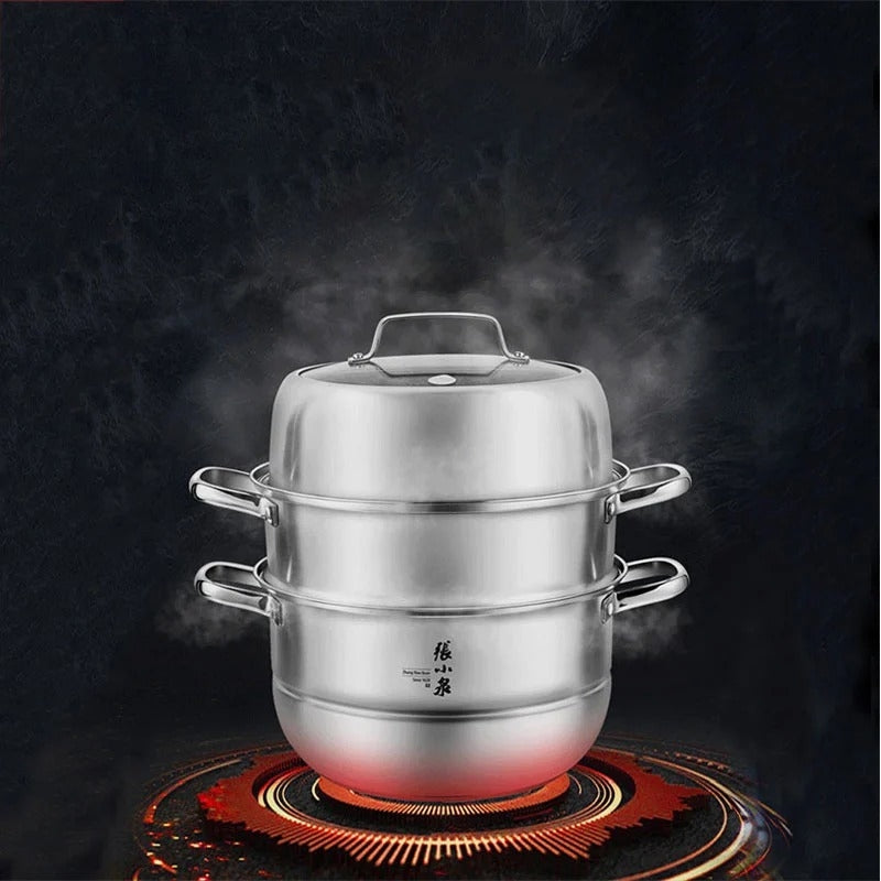 Zhang Xiao Quan 28cm 3-Tier Steamer V28-ELEZXQSTEAMERPOT