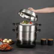 Zhang Xiao Quan 28cm 3-Tier Steamer V28-ELEZXQSTEAMERPOT