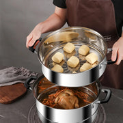 Zhang Xiao Quan 28cm 3-Tier Steamer V28-ELEZXQSTEAMERPOT