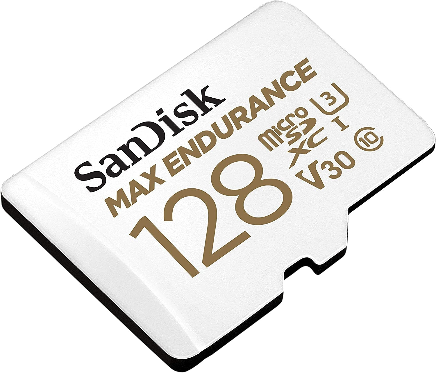 Sandisk Max Endurance Microsdxc Card SQQVR 128G (60 000 HRS) UHS-I C10 U3 V30 100MB/S R 40MB/S W SD Adaptor V28-FFCSAN128GQQVR