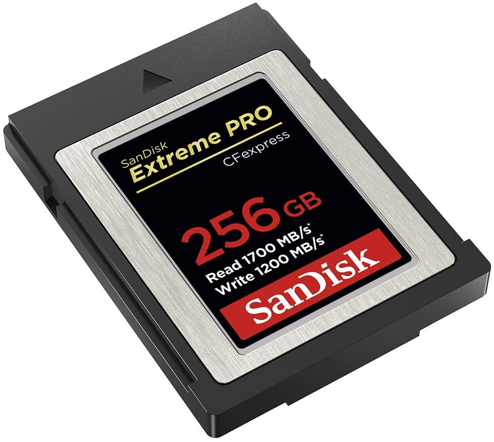 SanDisk 256GB Extreme PRO CFexpress Card Type B - SDCFE-256G-GN4NN READ 1700 MB/S WRITE 1200MB/S V28-FFCSAN256GCFEGN4NN