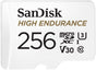 SANDISK HIGH ENDURANCE MICROSDHC CARD SQQNR 256G UHS-I C10 U3 V30 100MB/S R 40MB/S W SD ADAPTOR V28-FFCSAN256GSQQNR1