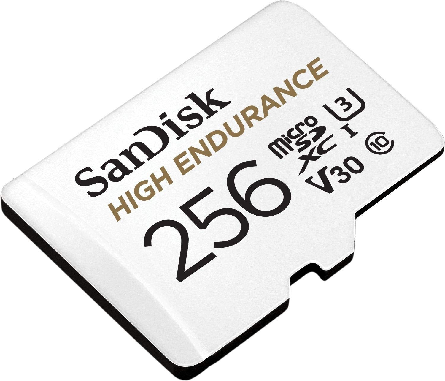 SANDISK HIGH ENDURANCE MICROSDHC CARD SQQNR 256G UHS-I C10 U3 V30 100MB/S R 40MB/S W SD ADAPTOR V28-FFCSAN256GSQQNR1
