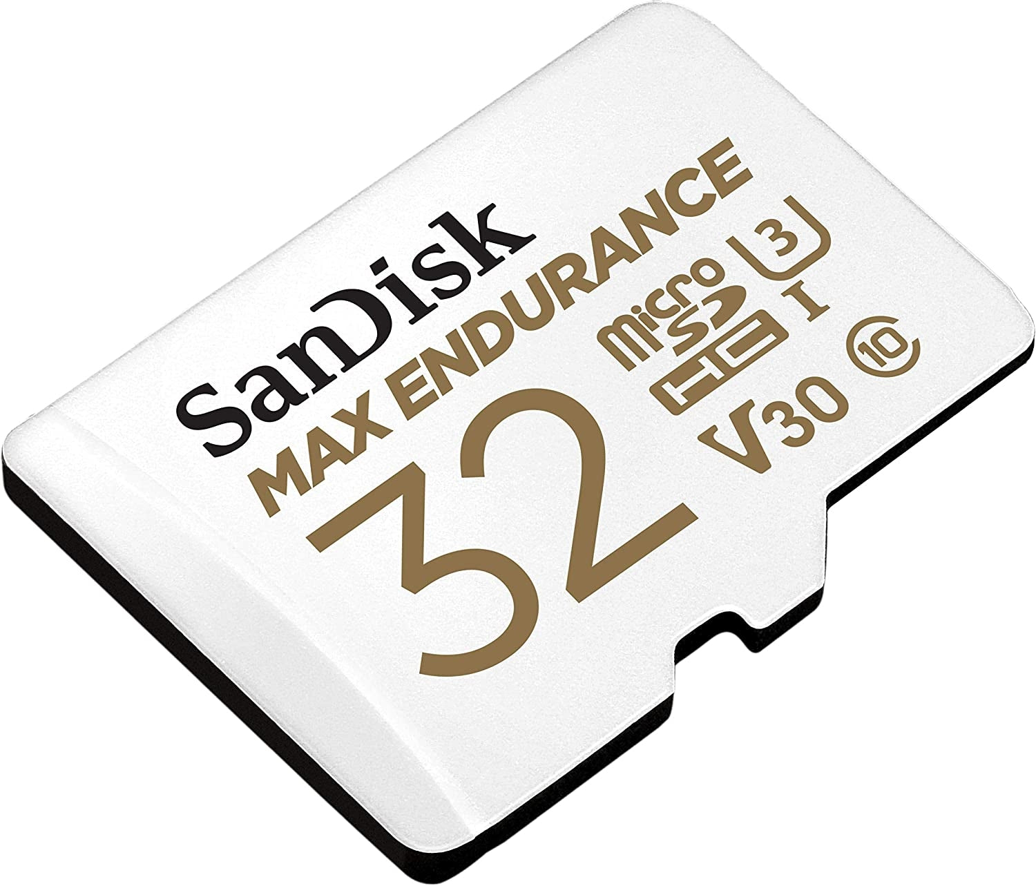 Sandisk Max Endurance Microsdhc Card SQQVR 32G (15 000 HRS) UHS-I C10 U3 V30 100MB/S R 40MB/S W SD Adaptor V28-FFCSAN32GQQVR