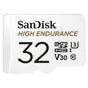 SANDISK HIGH ENDURANCE MICROSDHC CARD SQQNR 32G UHS-I C10 U3 V30 100MB/S R 40MB/S W SD ADAPTOR V28-FFCSAN32GSQQNR