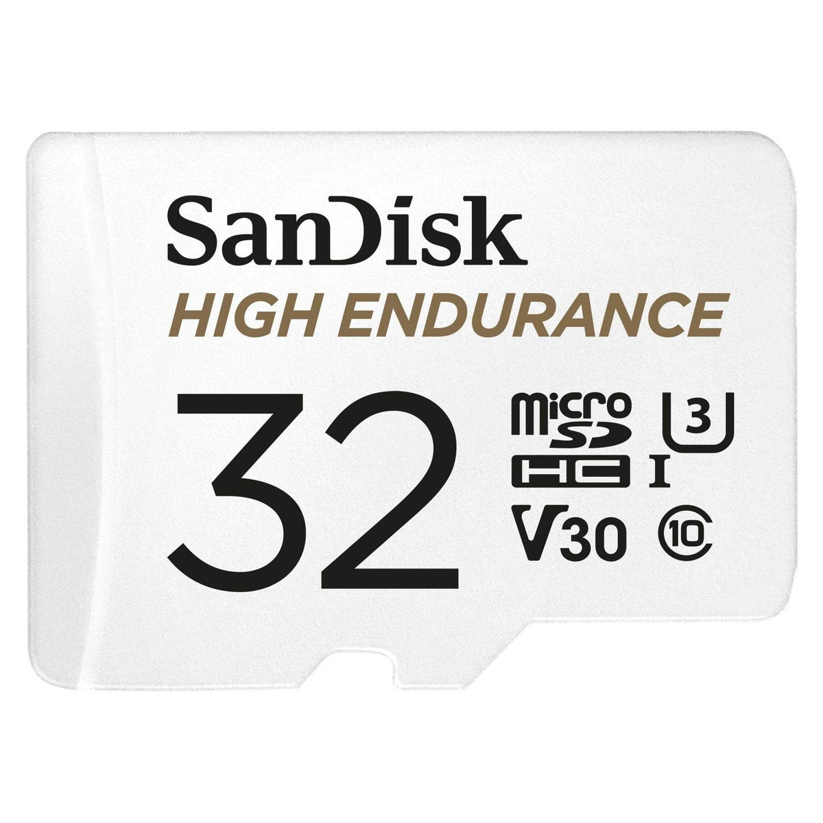 SANDISK HIGH ENDURANCE MICROSDHC CARD SQQNR 32G UHS-I C10 U3 V30 100MB/S R 40MB/S W SD ADAPTOR V28-FFCSAN32GSQQNR1