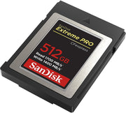 SanDisk 512GB Extreme PRO CFexpress Card Type B - SDCFE-512G-GN4NN READ 1700 MB/S WRITE 1400MB/S V28-FFCSAN512GCFEGN4NN