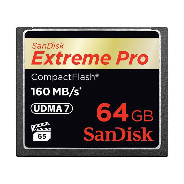 SanDisk Extreme Pro CFXP 64GB CompactFlash 160MB/s (SDCFXPS-064G) V28-FFCSAN64GBCFE1601