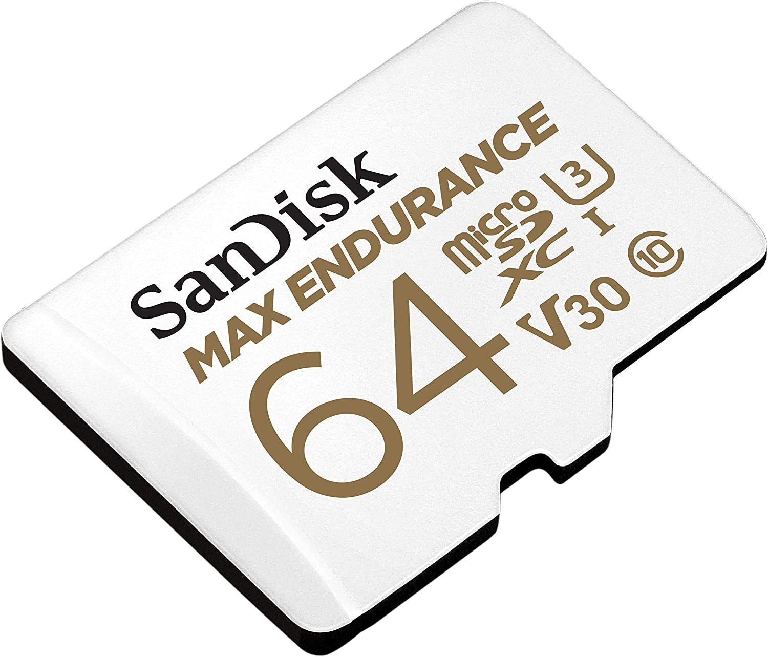 Sandisk Max Endurance Microsdxc Card SQQVR 64G (30 000 HRS) UHS-I C10 U3 V30 100MB/S R 40MB/S W SD Adaptor V28-FFCSAN64GQQVR