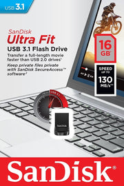 SANDISK 16GB CZ430 ULTRA FIT USB 3.1 (SDCZ430-016G) V28-FUSSAN16GCZ430