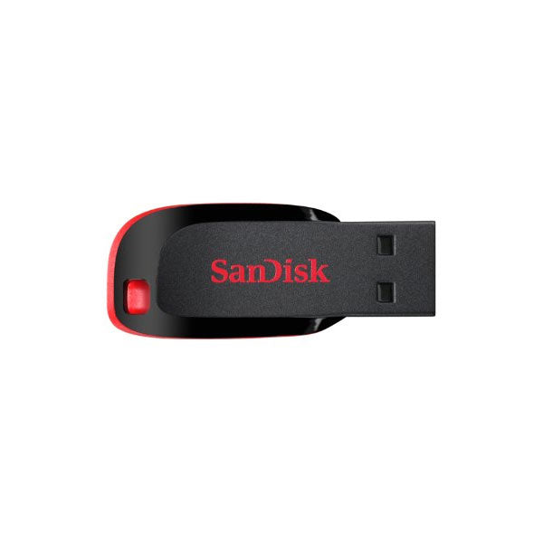 Sandisk Cruzer Blade CZ50 64GB USB Flash Drive V28-FUSSAN64GCZ50CB1
