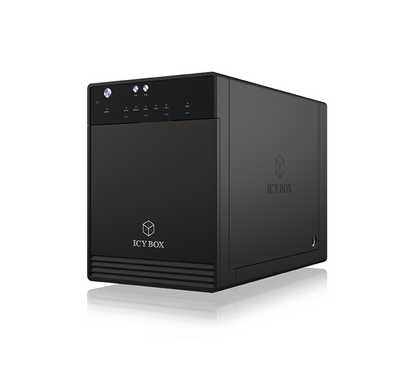 ICY BOX SINGLE enclosure for 4x HDD/SSD with USB 3.1 (Gen 2) Type-C interface and fan V28-HDDICY3740C31