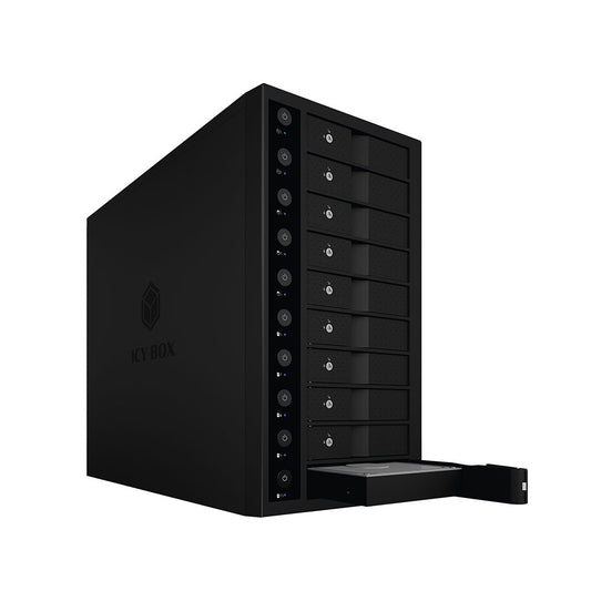 ICY BOX IB-3810-C31 SINGLE enclosure for 10x HDD with USB 3.1 (Gen 2) Type-C or Type-A interface V28-HDDICY3810C31