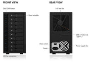 ICY BOX IB-3810-C31 SINGLE enclosure for 10x HDD with USB 3.1 (Gen 2) Type-C or Type-A interface V28-HDDICY3810C31