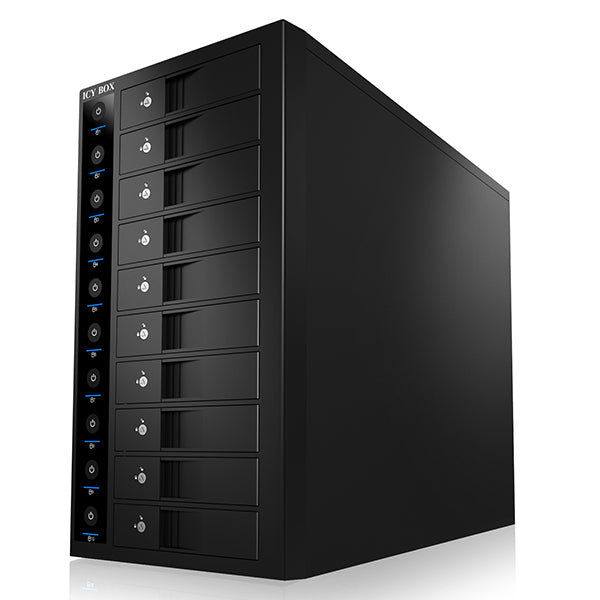 ICY BOX 10-Bay External SINGLE System for 10x SATA 3.5" I/II/III HDD (IB-3810U3) V28-HDDICY3810U3