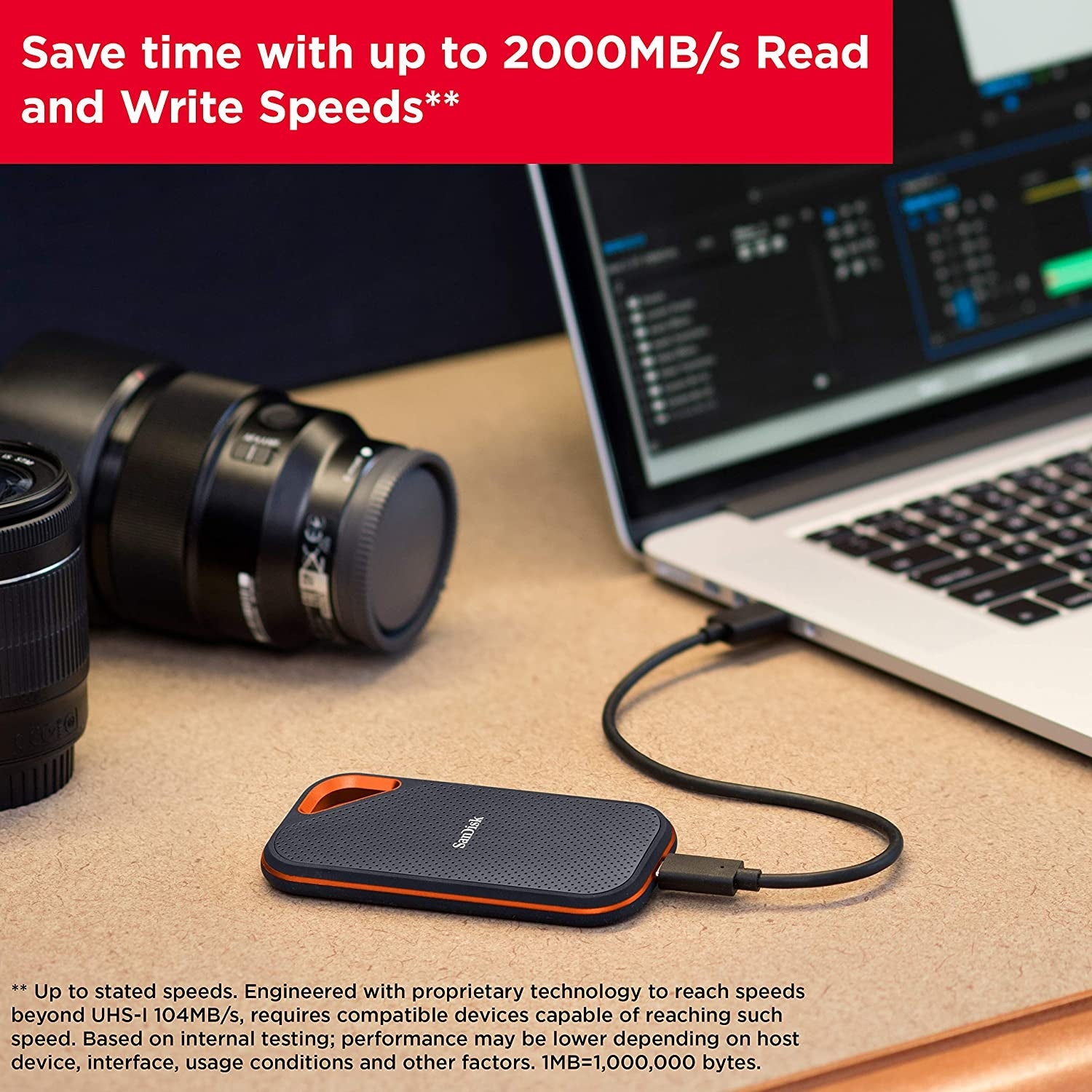 SanDisk 2TB Extreme PRO Portable SSD V2 (SDSSDE81-2T00-G25) V28-HDDSAN2TSDSSDE81