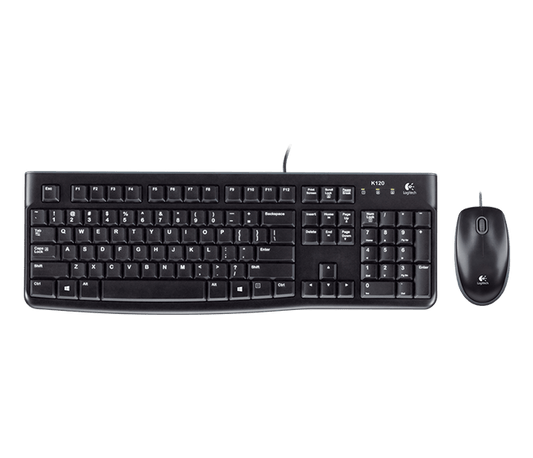 Logitech Desktop MK120 Keyboard and Mouse V28-LOGCOMMK120USBC