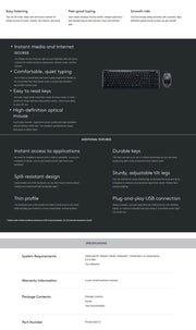 Logitech MK200 Media Keyboard Mouse (920-002693) V28-LOGCOMMK200