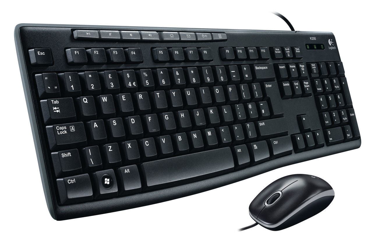 Logitech MK200 Media Keyboard Mouse (920-002693) V28-LOGCOMMK200