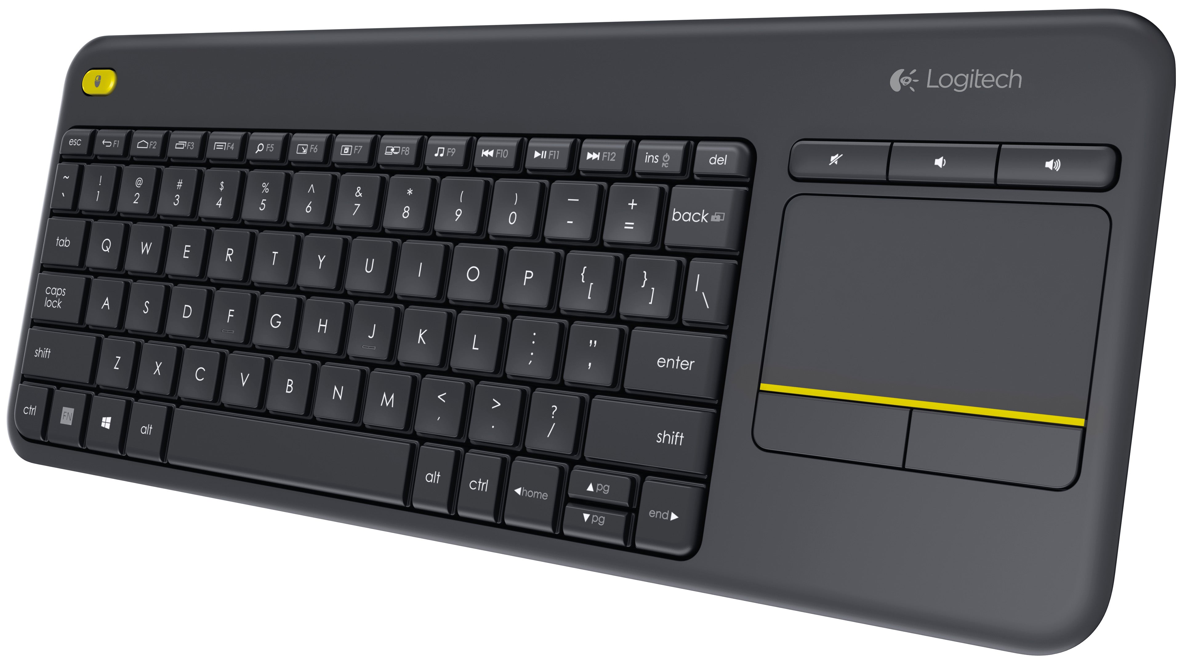 Logitech K400 PLUS Touch Wireless keyboard - Black (920-007165) V28-LOGKEYK400BK