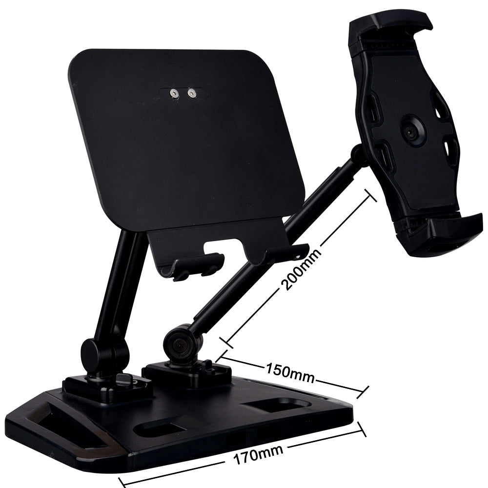 Universal and Adjustable Double Arm Stand Holder White V28-MOBACCOTC3W