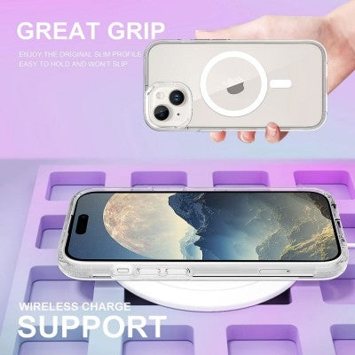 Ultimake Shockproof Transparent Magsafe Cover Case for iPhone 15 Plus (Transparent) V28-MOBCRAIP15PLUSMS