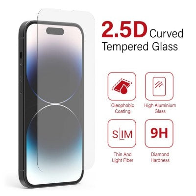 Tempered Glass Screen Protector For iPhone 15 / 15 Pro V28-MOBCRAIP15TGS
