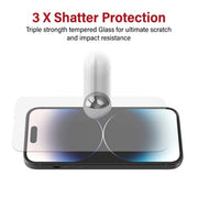 Tempered Glass Screen Protector For iPhone 15 / 15 Pro V28-MOBCRAIP15TGS